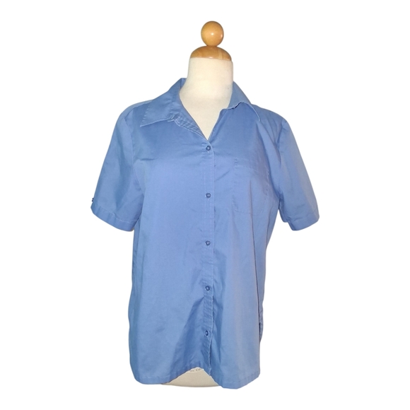 Foxcroft Tops - Foxcroft By Appleseed's Wrinkle Free Button Up Shirt Women's Size 10